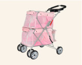 Strong 4-Wheels Double Layers Dog Outdoor Twins Pet Strollers