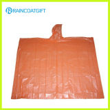 Clear Hooded Polyethylene Cheap Disposable Rain Poncho Rpe-032
