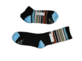 Men Women Color Cotton Sports Socks with Fashion Designs (fss-02)