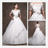 off Shoulder Sash Lace Ballgown Bridal Dress Wedding Gown C2005