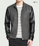 OEM New Arrival European Style Leather Jacket for Men