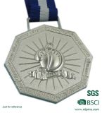 Custom Metal Religious Medallion with Ribbon