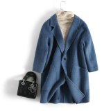 Ladies Wool Jacket Double Buttons Fashion Coat
