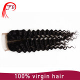 Besting Selling Virgin 4× 4 Middle Part Lace Closure Deep Wave
