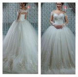 Long Sleeves Vestido Noiva Bridal Ball Gowns Lace Wedding Dresses Wd90