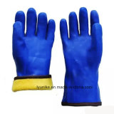30cm Long Sleeve Smooth Finish PVC Oil Resistant Gloves
