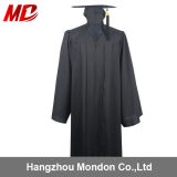 Wholesale 100%Polyster Matte Cheap Black Graduation Gown
