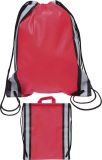 Custom Newest Webbing Drawstring Backpack Black Polyester Sports Drawstring Bag