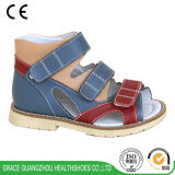 Two Colors Kids Orhopedic Leather Sandals with Thomas Heel
