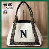 Ladies Canvas Shopping Reuseable Tote Bag with Embroidery Logo
