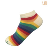 Women's Rainbow Causal Cotton Ankle No Show Sock