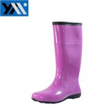 Clear PVC Transparent Boots Bright Color Rain Boots for Ladies