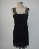 New Arrvial High Quality Black Lace Girl Dress for Summer