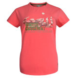 Ladies Fashion Pink Printed Tee Shirt
