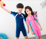 Anti-UV Short Sleeve Swimwear &One-Piece Color Diving Suit