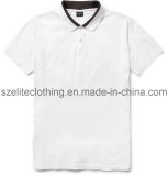 Wholesale White Bulk Kni Polo Shirts (ELTMPJ-53)