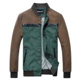 Men Fashion Hot Seal Cotton PU Leather Jacket