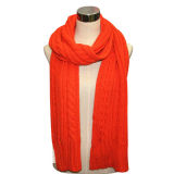 Lady Wool Acrylic Knitted Fashion Scarf (YKY4322)