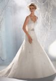 Crystal Beading A-Line Latest Wedding Dresses (WMA3061)