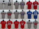 Customized American League Texas Rangers Cool Base Baseball Jerseys