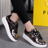 Fashion Women Bright Leather Skate Casual Shoes Srx0907-1 (3)