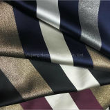 Polyester Lurex Metallic Stripe Fabric for Women's Apparel