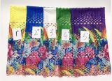Colorful Hot Sell Lace Fabric 100% Polyster Lace Fabric