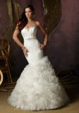 Ruffle Organza Bridal Wedding Dresses (WMA006)