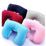 Fast Inflating Nap Pillow for Airplane or Train