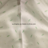 Plain Viscose Fabric with Digital Print Leaves for Children's Garments