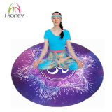 Circle Printed 140cm Diameter Round Meditation Carpet Yoga Mat