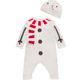 Infant and Toddler Bodysuit Footies, Christmas Long Sleeve Baby Jumpsuit Outfits Clothes with Hat