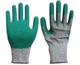 Hppe Cut Resistant Latex Gloves with Rough Finish