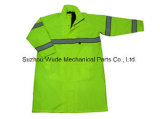 Upa027polyester Oxford PVC/PU Non-Breathable/PU Breathable Coat Reflective Cloth Parka Raincoat Worksuit
