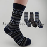 Mens' Comfortable High Quality Cheap Price Stripe Crew Dress Socks