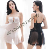 Hot Sexy Lingerie Lace Floral Open Bust Transparent Sleepwear Pajamas