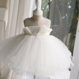 Newest Ruffled Tulle Ivory Girl Dress for Wedding