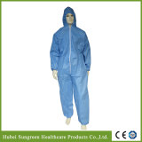 Disposable Light Blue SMMS Protective Coverall, Disposable Overall