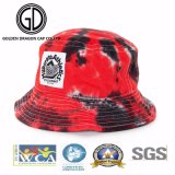 2017 Tie Dyed Reversible Cotton Brushed Bucket Hat with Customized Patch