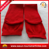 Red Knitted Custom Cotton Socks, Disposable Flight Socks