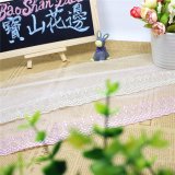 Factory Stock Wholesale 11cm Width Embroidery Net Lace Polyester Embroidery Trimming Fancy Mesh Lace for Garments Accessory & Home Textiles & Curtain Decoration