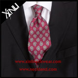 Handmade Custom Print Red Tie in Silk Ties for Men
