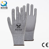 PU004 Cut Resistance PU Coated Safety Work Glove Level 3 or 5
