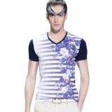 Custom Cotton/Polyester Printed T-Shirt for Men (M021)