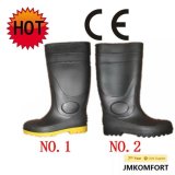 Black PVC Safety Boot for Work with CE (JMC-301B)