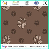 Hot Sale 500d PU Coated 160cm Dog Foot Printed Fabric with Waterproof