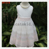 Handmade Equied Beading Flower Girls Dresses for Kids Clothes