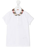 Factory Girl's Peter Pan Gingham Collor Polo Shirt