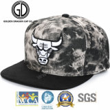 Washing Denim Custom Fitted Hat Snapback Cap with High Quality Embroidery