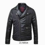 Men's Winter PU Leather Jacket (15-M054)